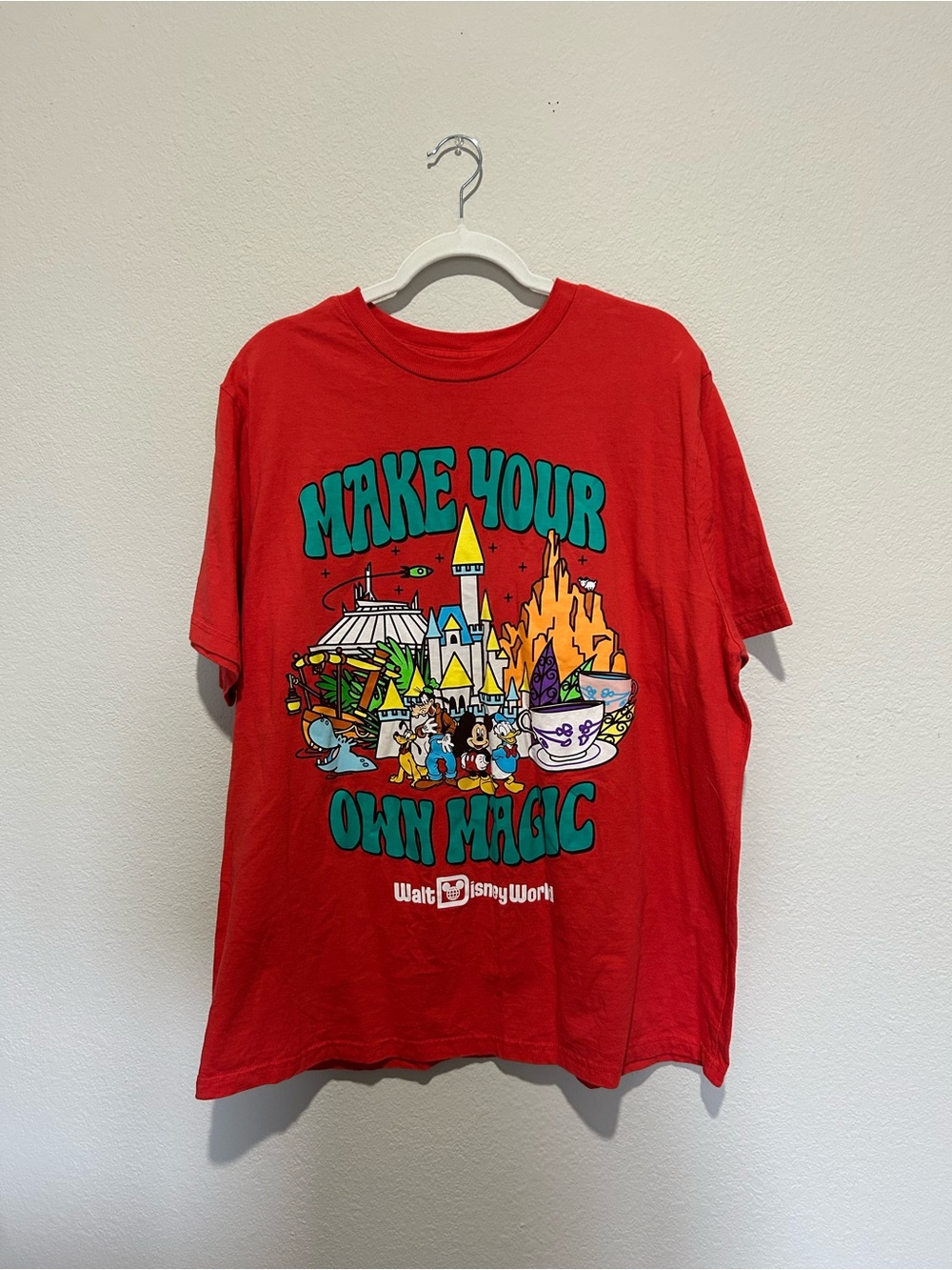 Disney Red 'Make Your Own Magic' Short Sleeve Tee